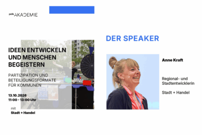 Online Kurs: polisAKADEMIE I Ideen entwickeln und Menschen begeistern – Partizipation und Beteiligungsformate für Kommunen